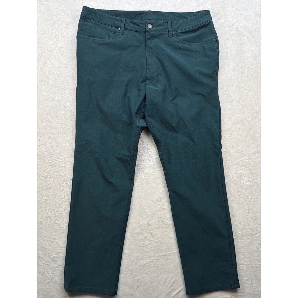 Lululemon ABC Pants Mens 38 Warpstreme 5 Pocket Stretch Casual Golf Green